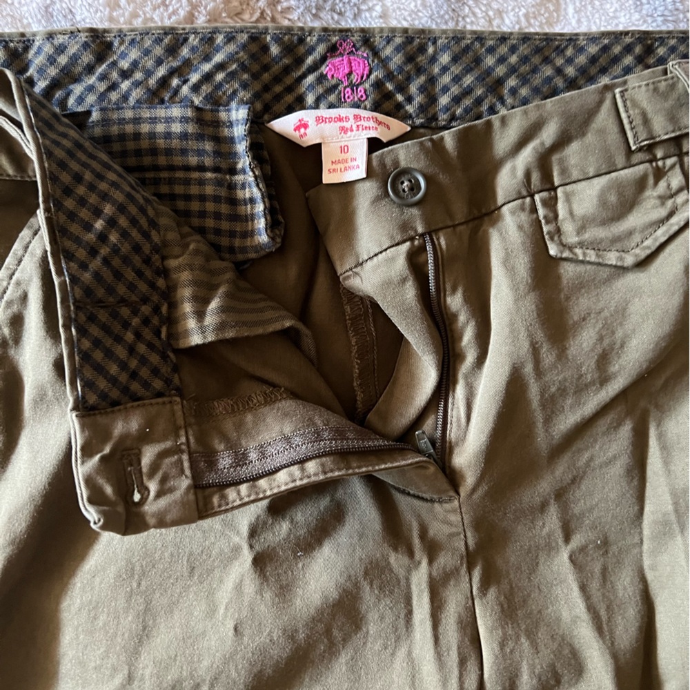 Brooks Brothers, olive color pants